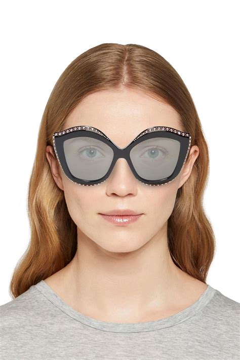 gucci cat eye acetate sunglasses|gucci oversized cat eye sunglasses.